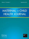 MATERNAL AND CHILD HEALTH JOURNAL雜志封面